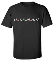 Black and White Hueman Friends Style Tee