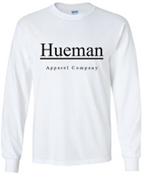 White and Black Signature Logo Longsleeve Tee